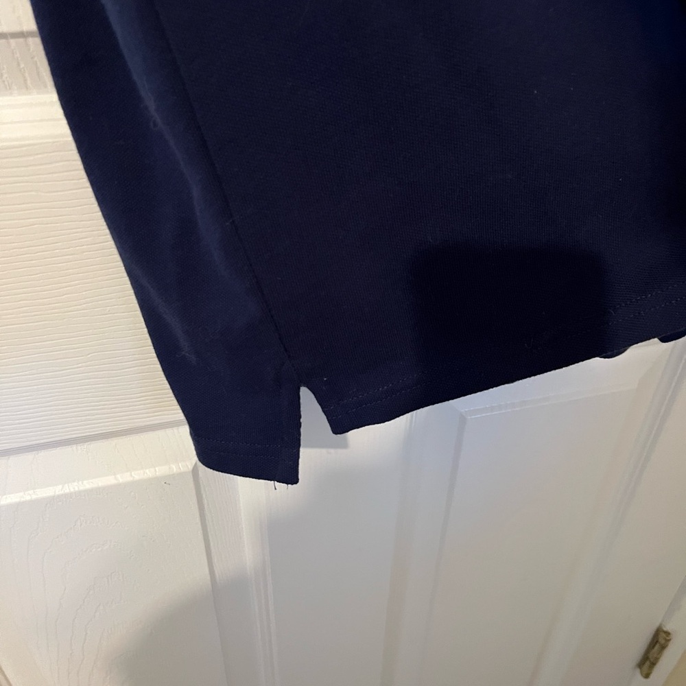 St. John's Bay Dark Blue Polo Shirt - Picture 3 of 6